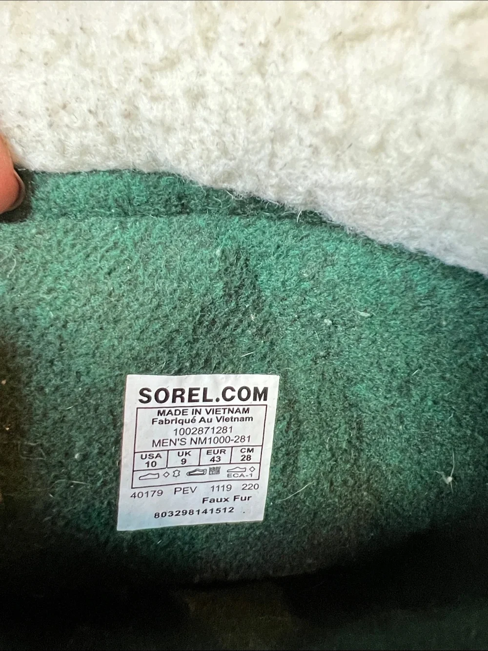 Sorel Tan and Black Shearling-Trim Winter Lace-Up Boots